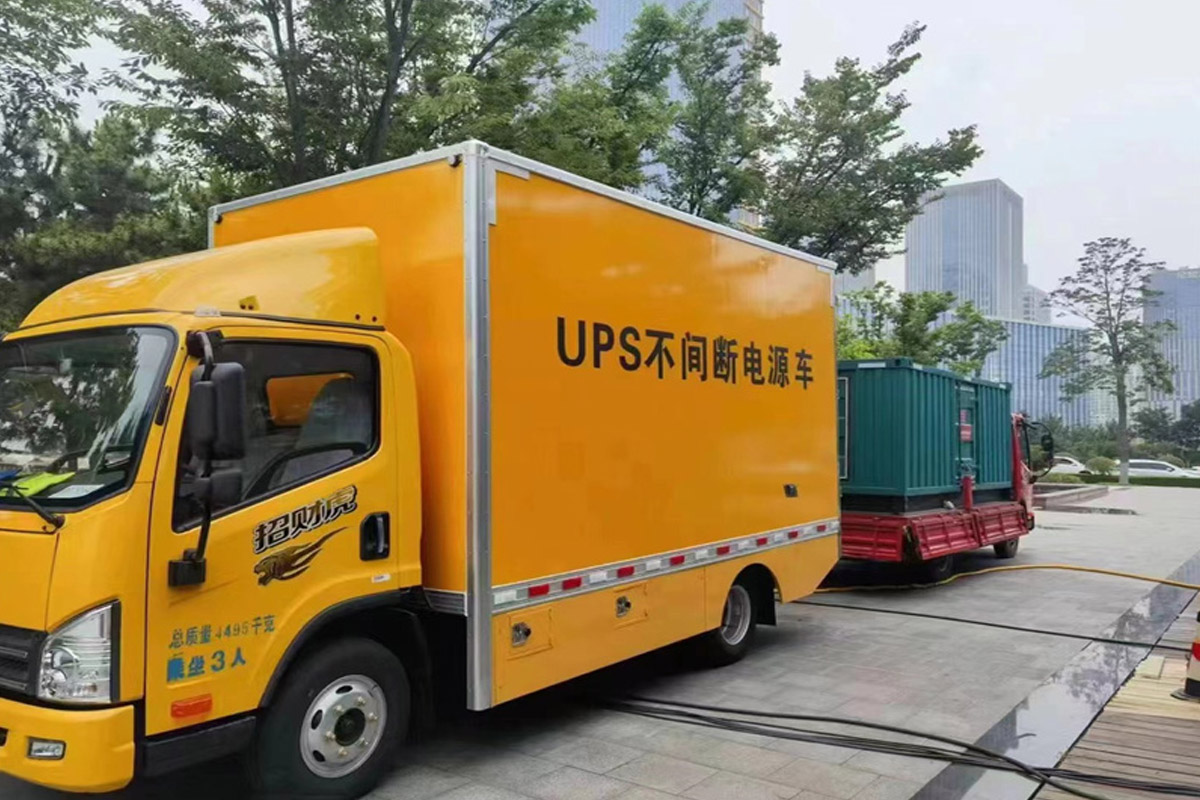 三明发电机租赁施工现场