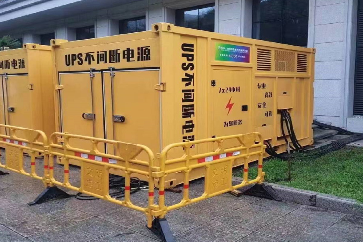三明发电机租赁施工现场